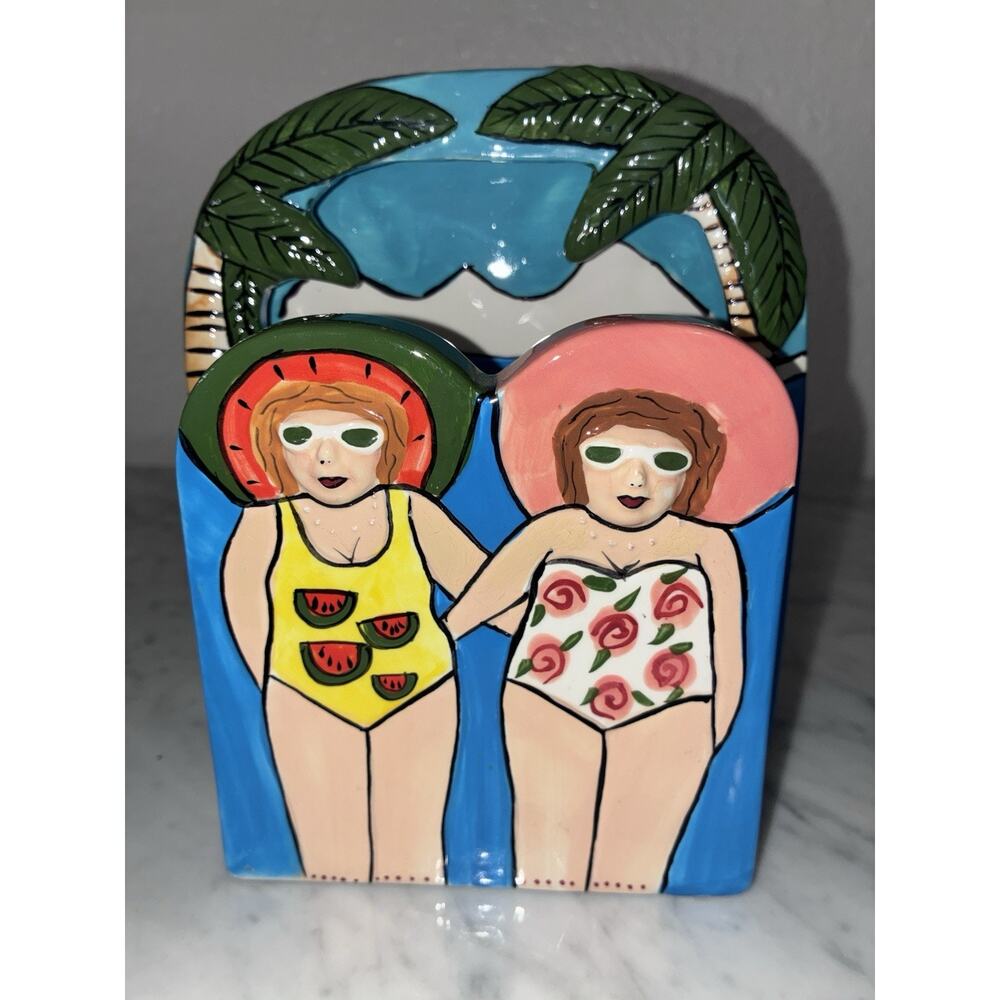 Janice Joplin 2004 Westend Giftware Fun seekers Napkin Holder Bathing Divas